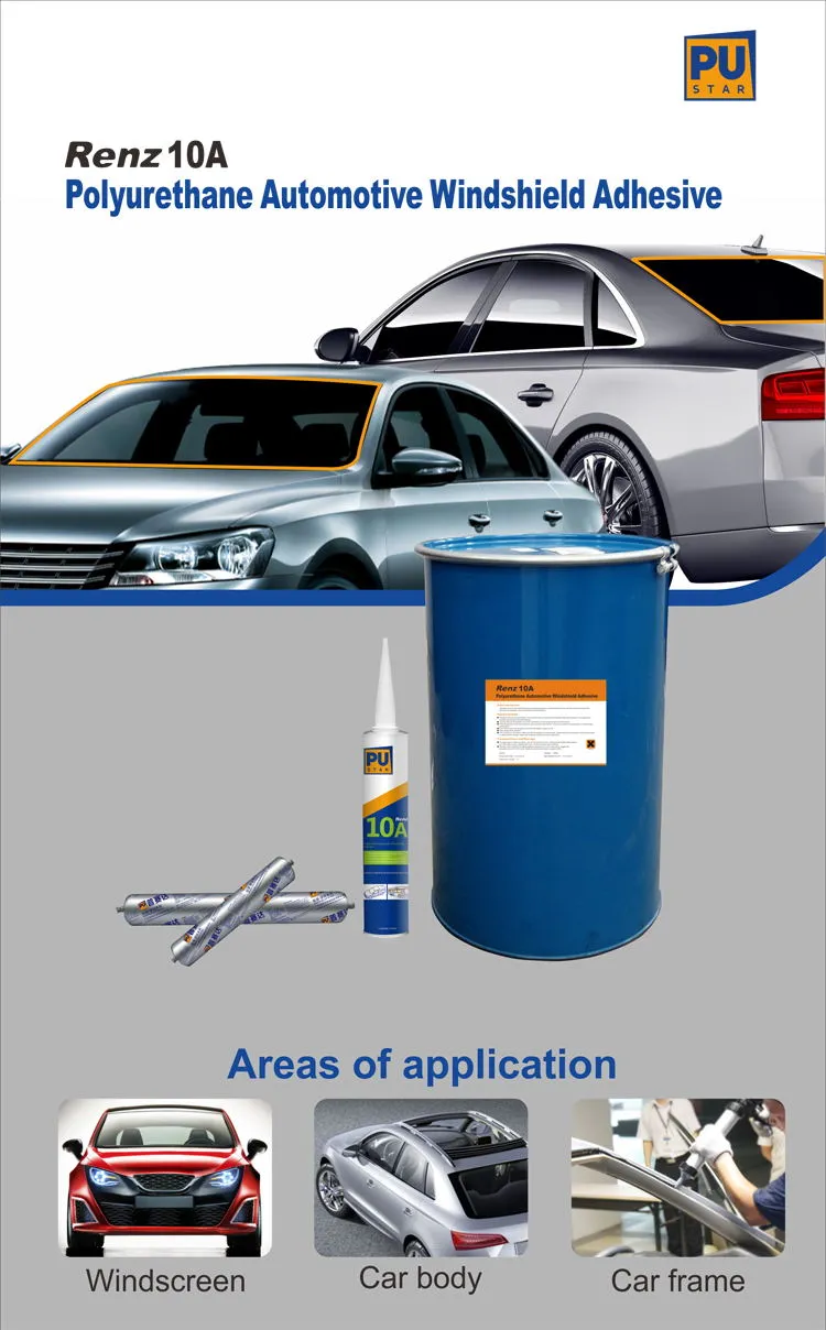 Car Glass Polyurethane Sealant for Windshield of Xyg and Fuyao Renz10A