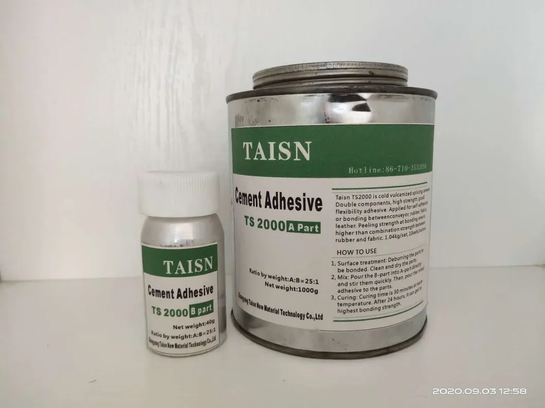 Conveyor Belt Cold Jointing Cement Cold Vulcanizing Cement Cold Adhesive Ts2000