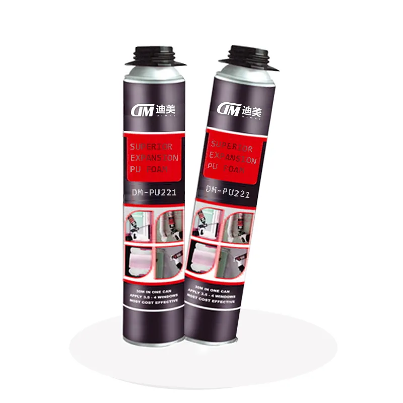 Flexible PU Spray Foam Gun Close Cell Aerosol Can Liquid