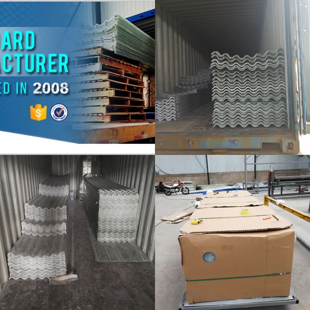 FRP Corrugated Roofing Profile Fiberglass Sunlight Tile