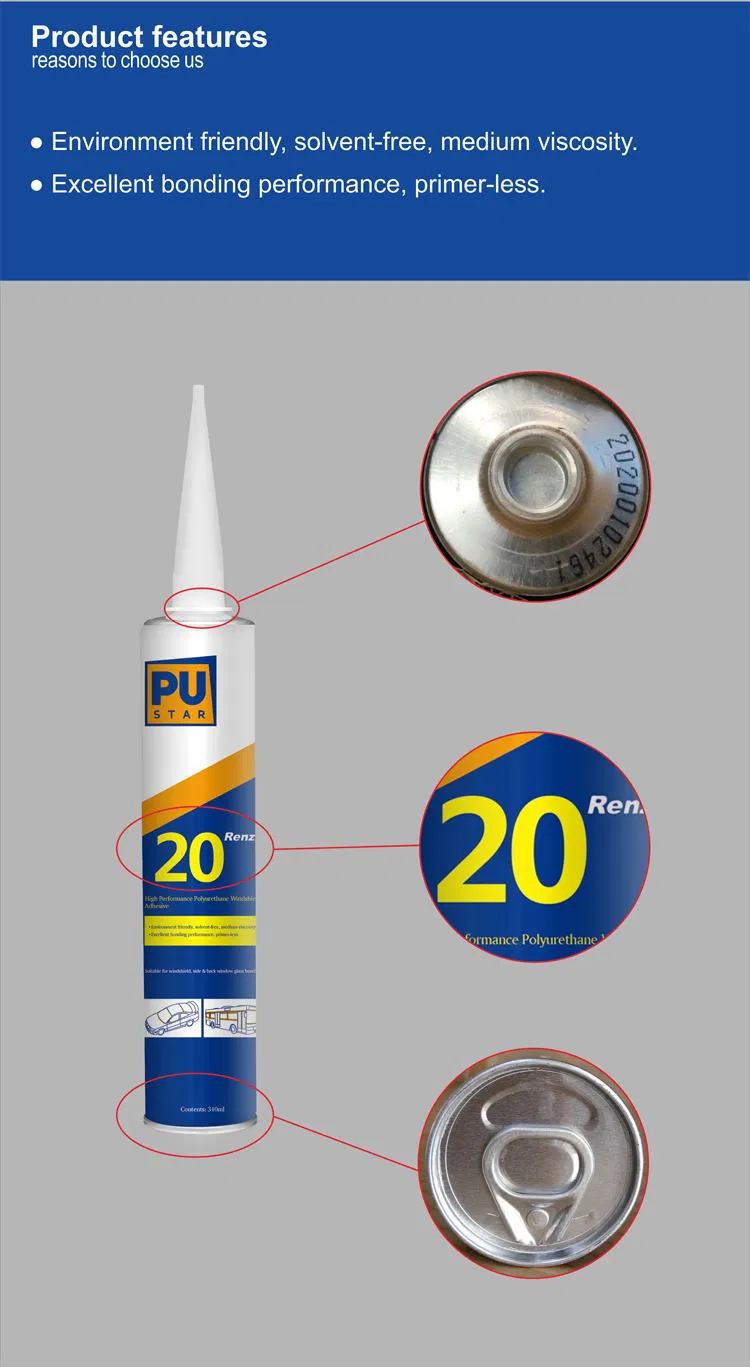 High Quality Adhesivo De Poliuretano De Parabrisas Autoglass Sealant