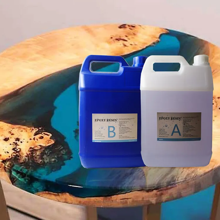 Wholesale Ab Epoxy Adhesive Fast Dry 5 Minutes Ab Glue 3D Casting Two Parts Transparent Crystal Clear Polyurethane UV Epoxy Resin Hardener
